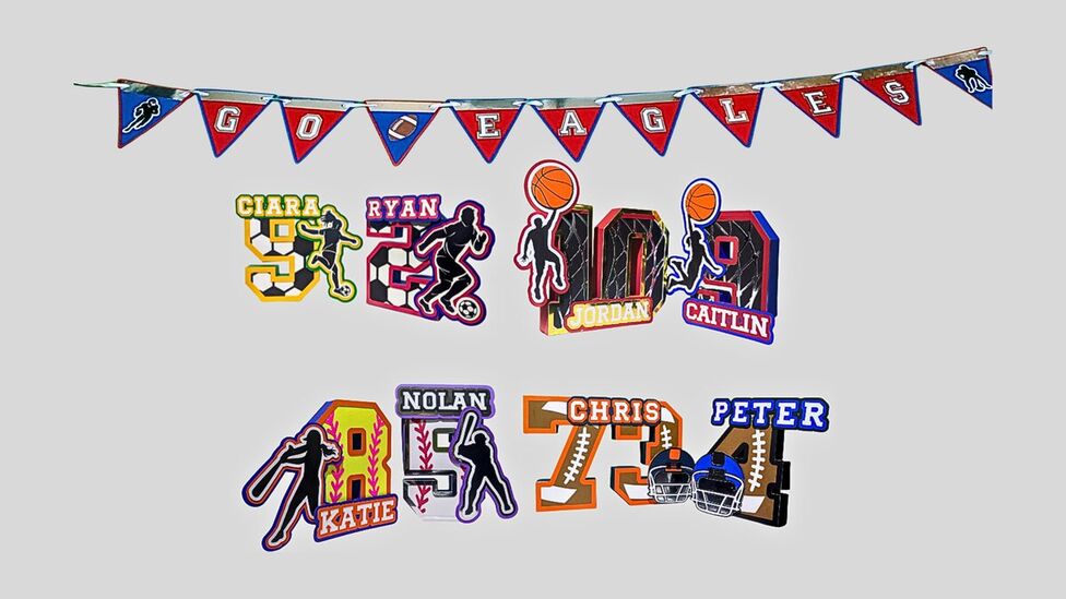 Sports Achievements decor set